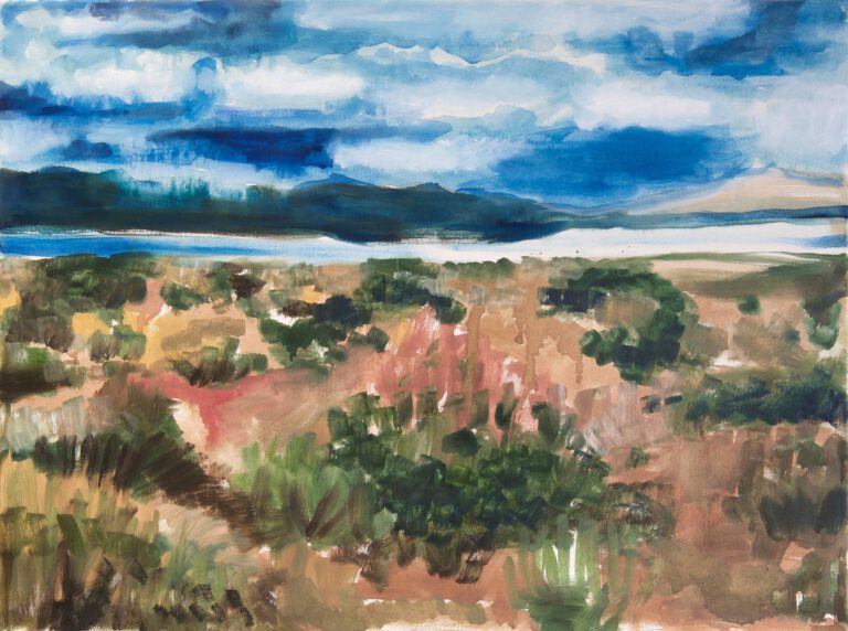 Helga Albrecht, Mono Lake 1, 2018, Öl auf Leinwand, 80 x 60 cm